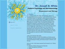 Tablet Screenshot of drjosephwhite.com